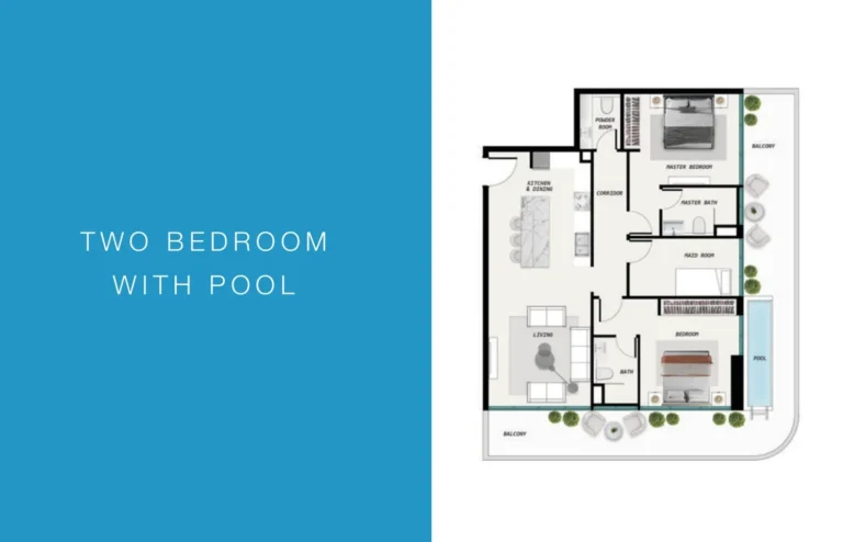 Ocean Pearl 2 By Sd floor plan 2 BR