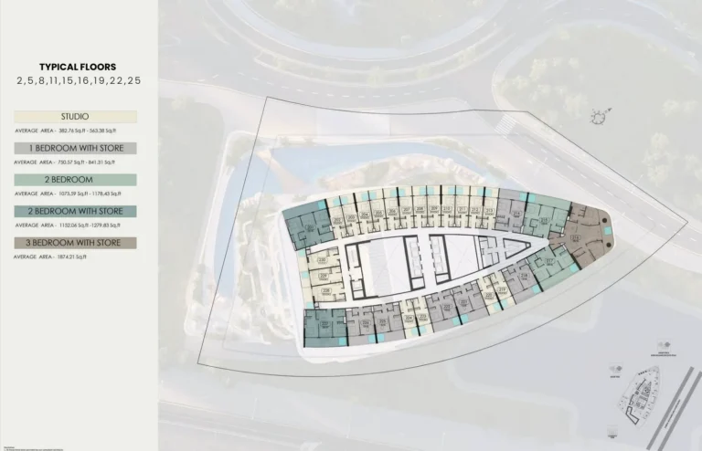 Samana Barari Heights floor plan Studio
