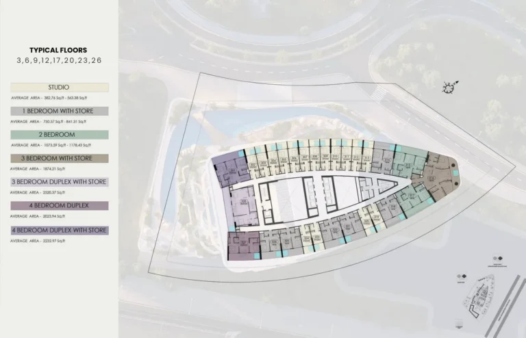 Samana Barari Heights floor plan Studio