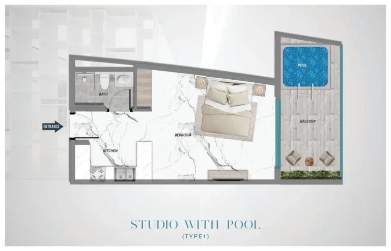 Samana Barari Heights floor plan Studio