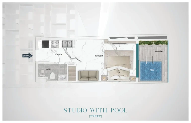 Samana Barari Heights floor plan Studio