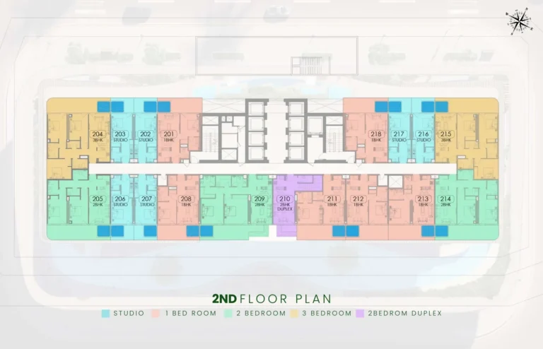 Samana Barari Lagoons floor plan Studio