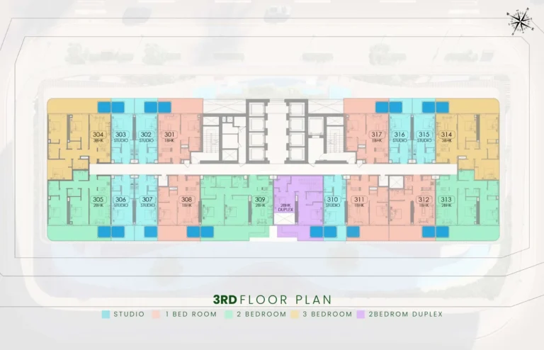 Samana Barari Lagoons floor plan Studio