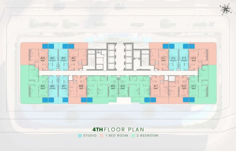 Samana Barari Lagoons floor plan Studio