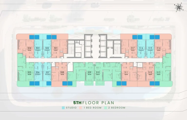 Samana Barari Lagoons floor plan Studio