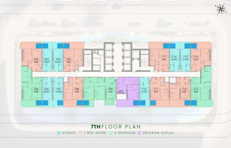 Samana Barari Lagoons floor plan Studio