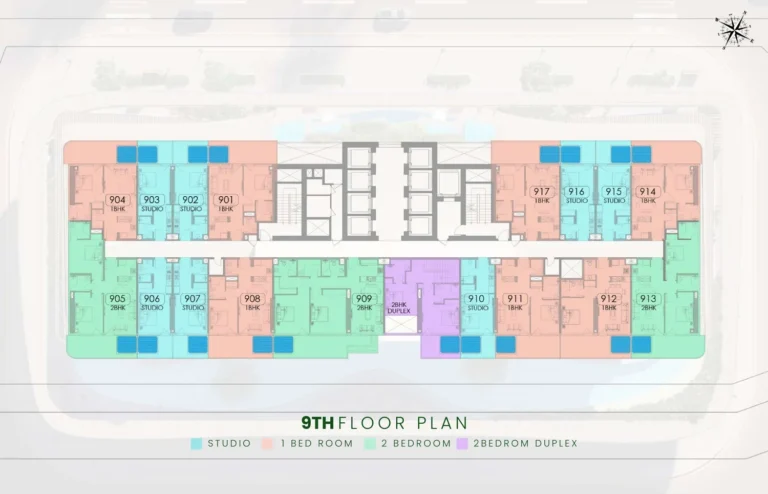 Samana Barari Lagoons floor plan Studio