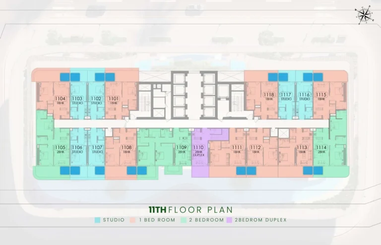Samana Barari Lagoons floor plan Studio