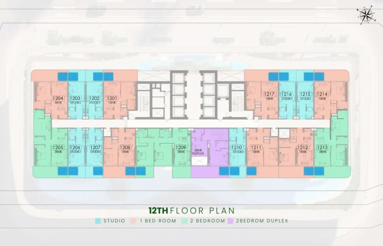 Samana Barari Lagoons floor plan Studio