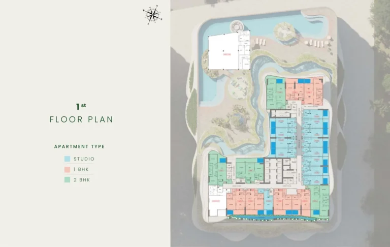 Samana Barari Views 2 floor plan Studio