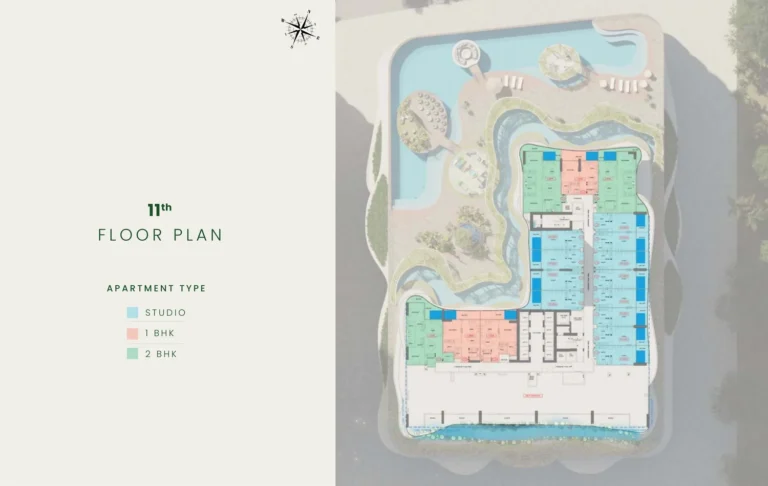 Samana Barari Views 2 floor plan Studio