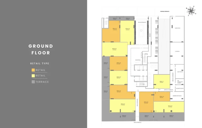 Samana Business Park 2 floor plan Студия