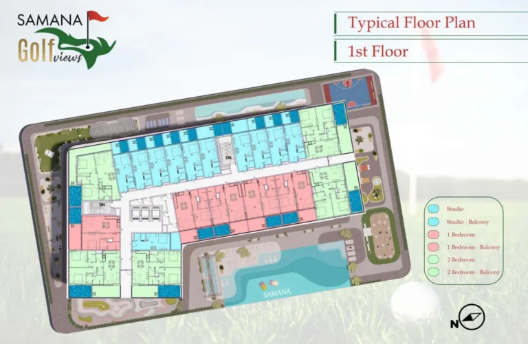 Samana Golf Views floor plan Студия