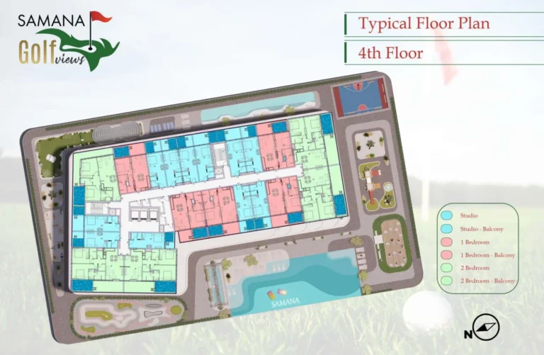 Samana Golf Views floor plan Студия