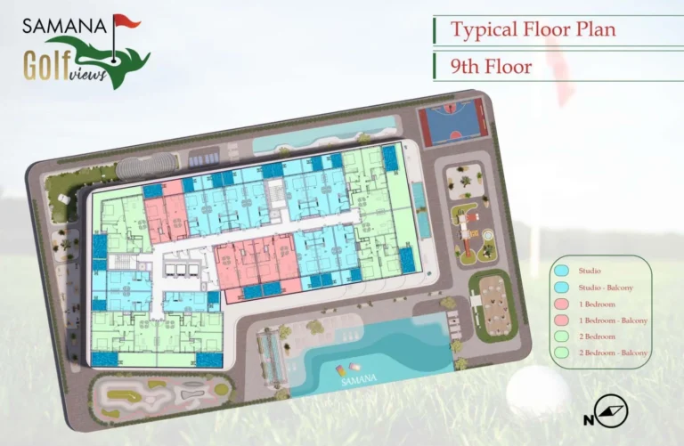 Samana Golf Views floor plan Студия