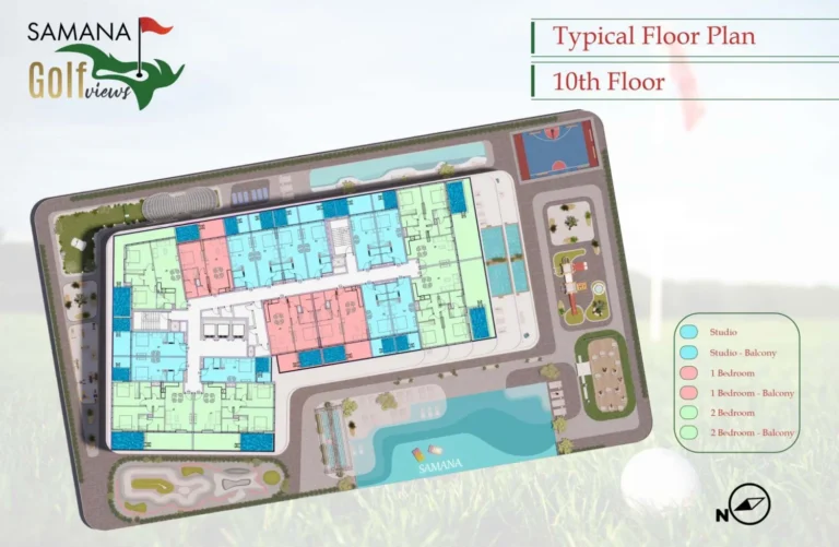 Samana Golf Views floor plan Студия
