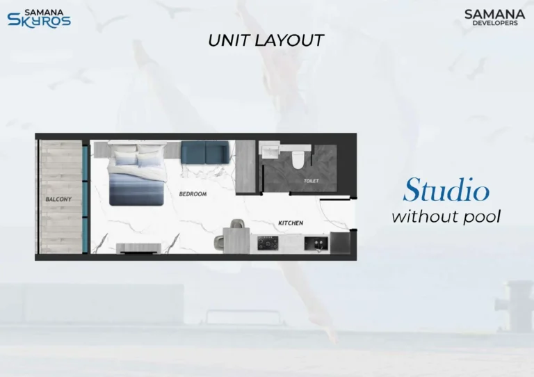 Samana Skyros floor plan Studio