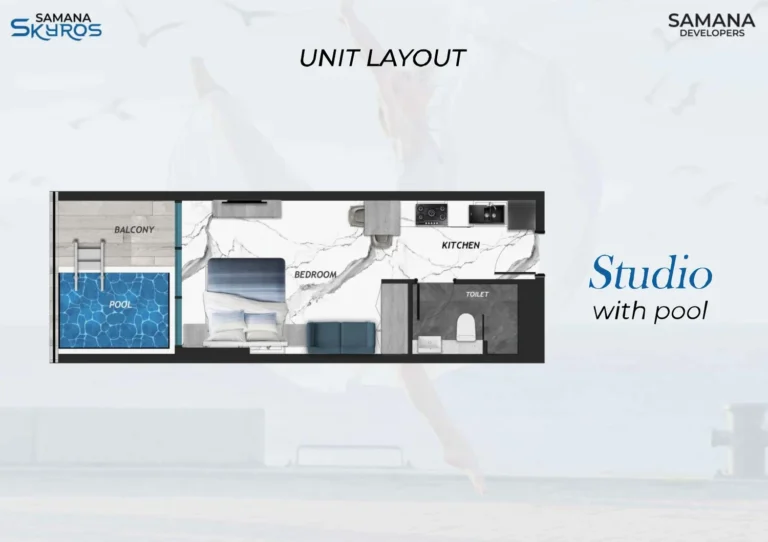 Samana Skyros floor plan Studio