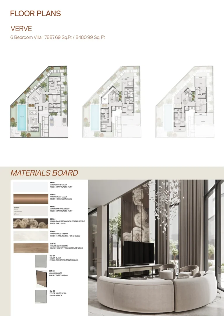 Selora Residences floor plan 6-спальн. · 8480 sqft
