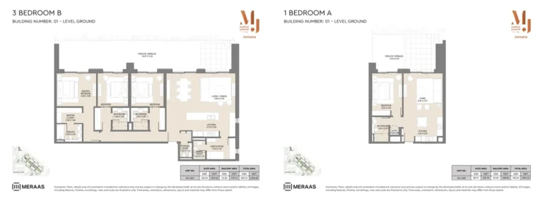 Jomana floor plan 3-спальн. · 2598 кв. фут