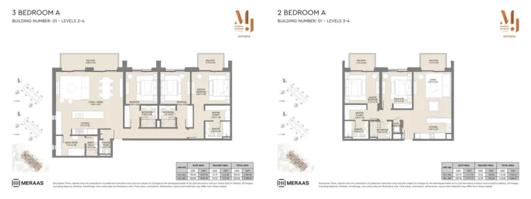 Jomana floor plan 1-спальн. · 804 кв. фут