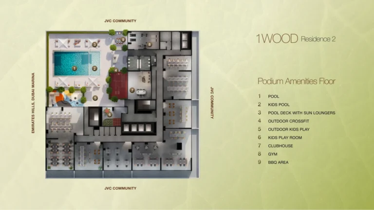 1wood Residence 2 floor plan Studio