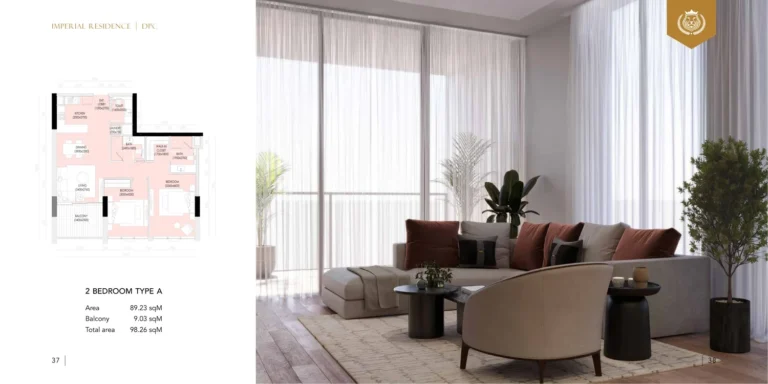 Imperial Residence floor plan 2 BR