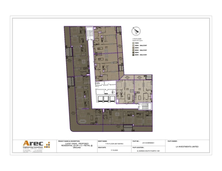 Lucky Oasis Residence floor plan Студия