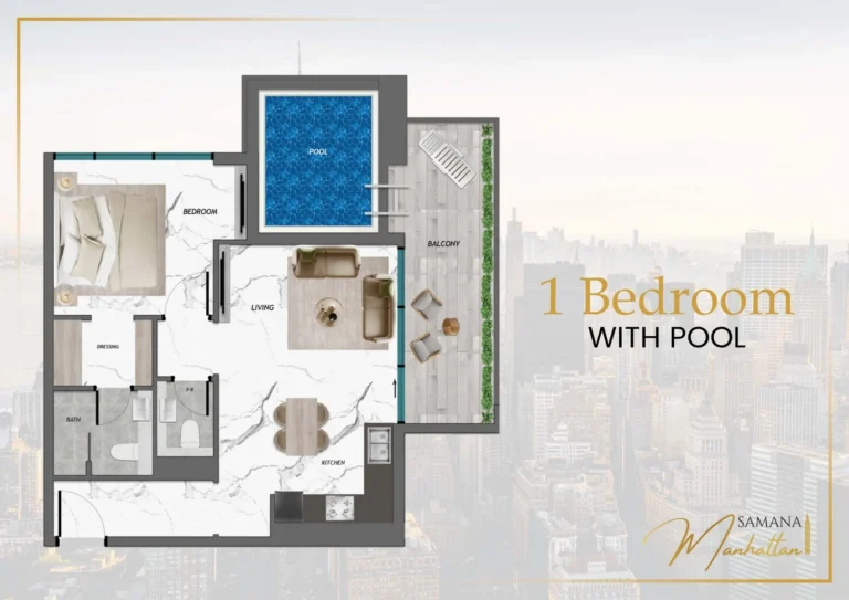 Manhattan 1 By Sd floor plan 1 BR