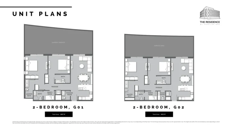 Prestige One Residences floor plan 2 BR · 1594 sqft