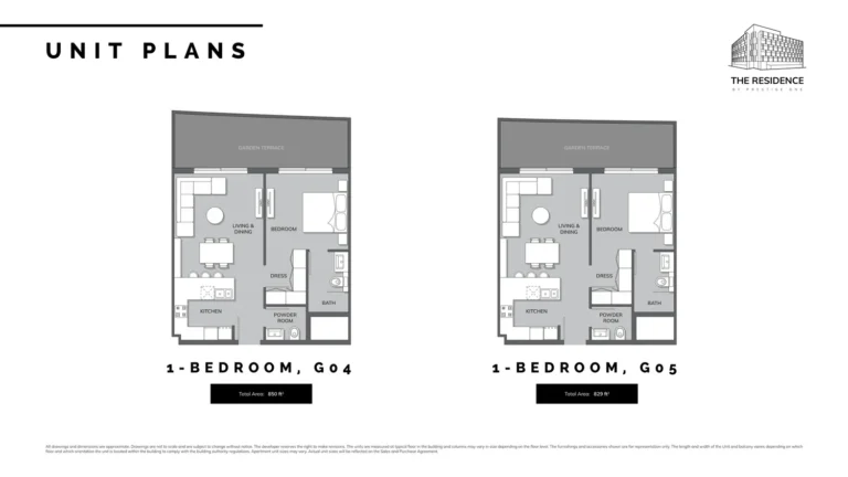Prestige One Residences floor plan 2 BR · 1807 sqft