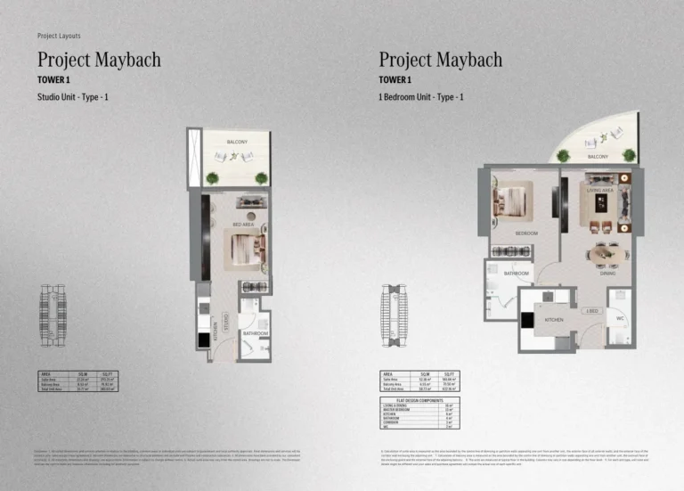 Project Maybach floor plan Студия · 385 sqft