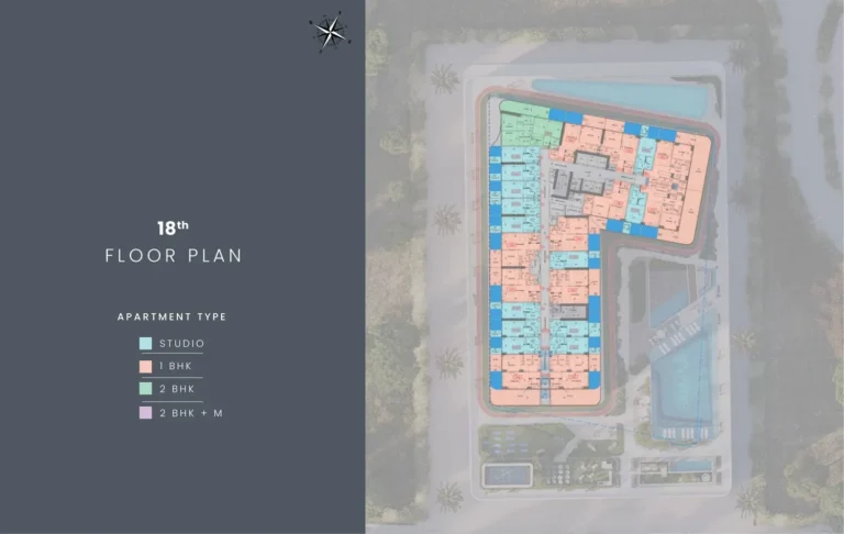 Samana Lake Views 2 floor plan Studio