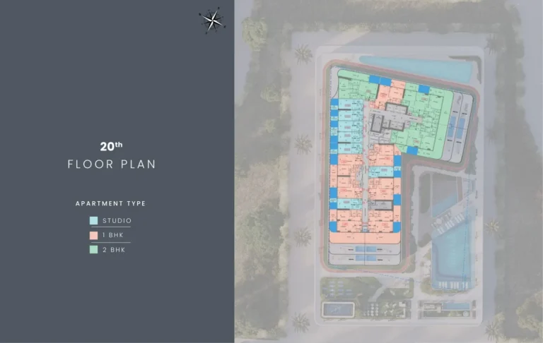 Samana Lake Views 2 floor plan Studio
