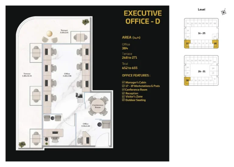 Shahrukhz By Danube floor plan Studio · 652 sqft