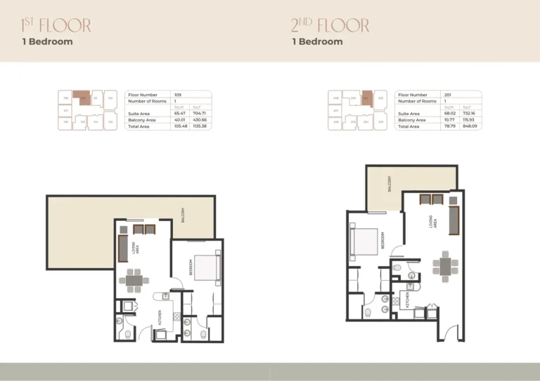 Sukoon By Nuri floor plan 1 BR · 1135 sqft