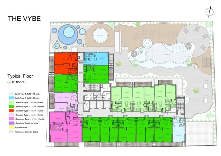 The Vyne Residences floor plan Studio