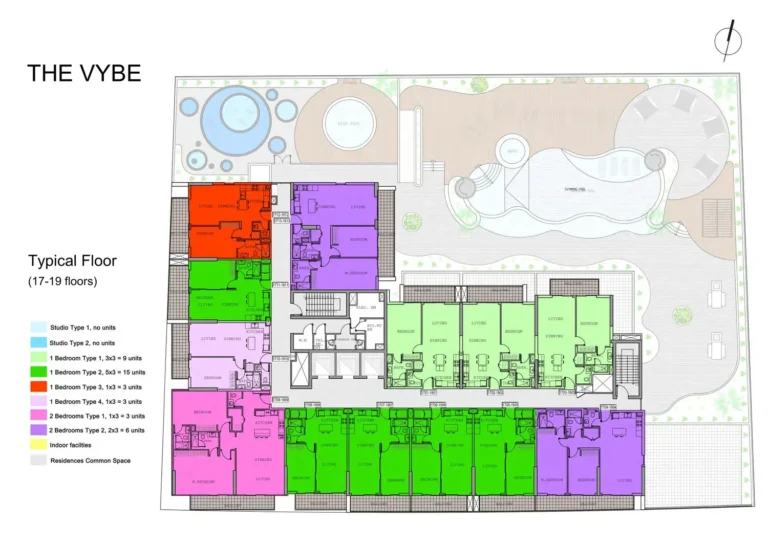 The Vyne Residences floor plan Studio
