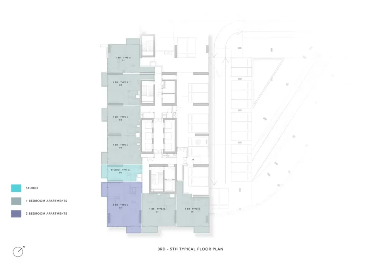 Uh East By Ellington floor plan Studio