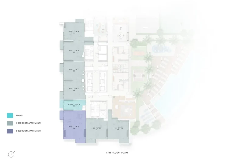 Uh East By Ellington floor plan Studio