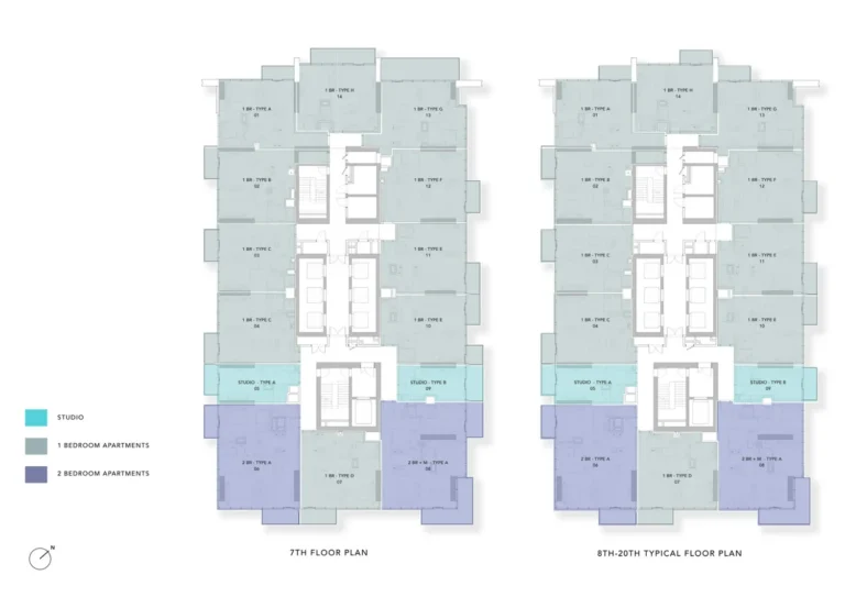 Uh East By Ellington floor plan Studio