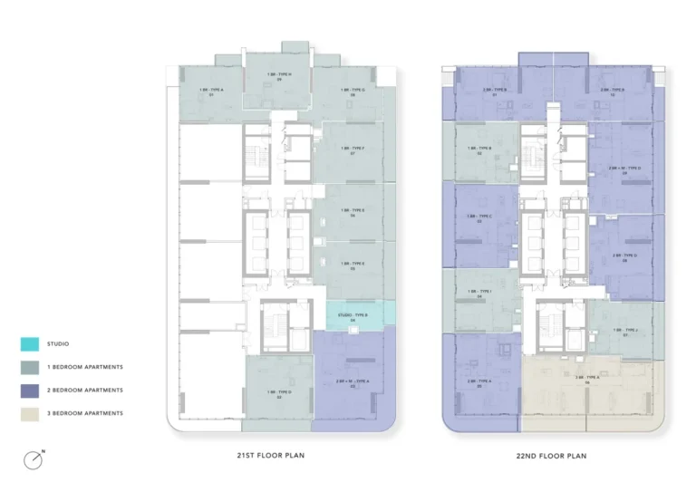 Uh East By Ellington floor plan Studio