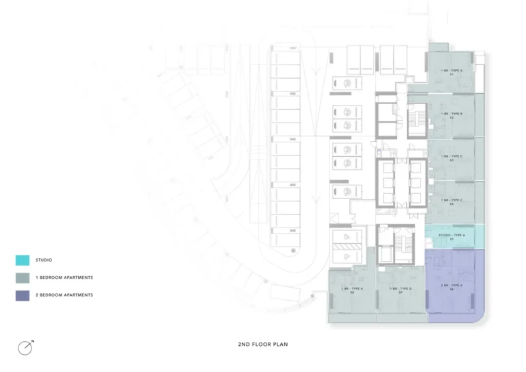 Uh West By Ellington floor plan Studio