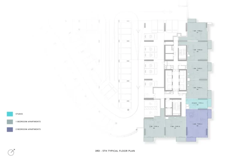Uh West By Ellington floor plan Studio