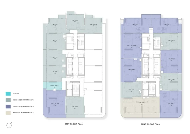 Uh West By Ellington floor plan Studio