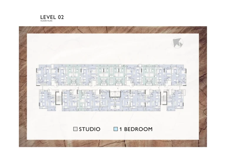 Verdana Residence 2 floor plan Студия
