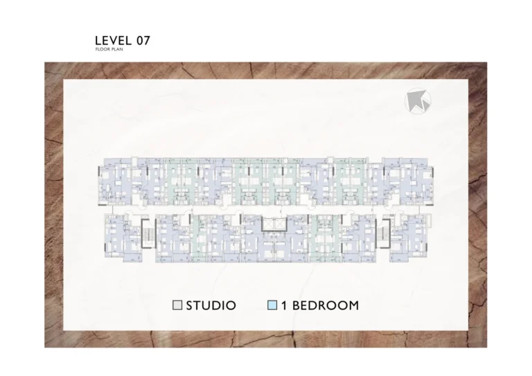 Verdana Residence 2 floor plan Студия