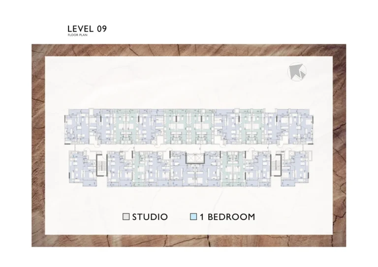 Verdana Residence 2 floor plan Студия