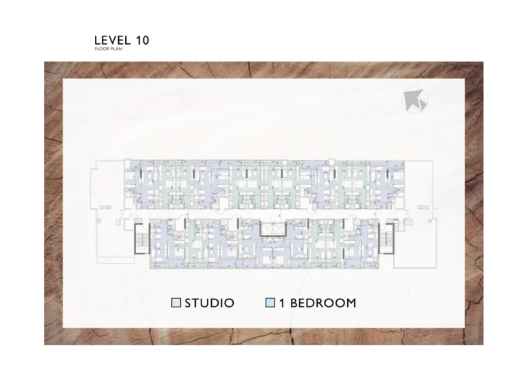 Verdana Residence 2 floor plan Студия