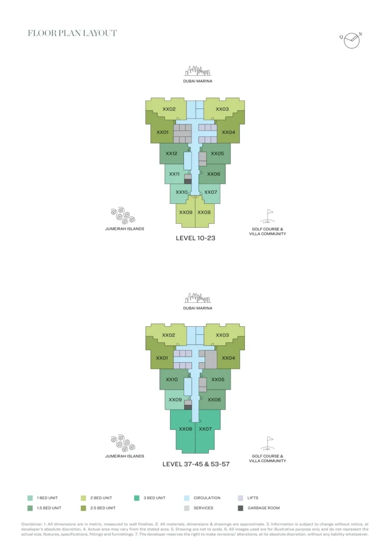 Verde By Sobha floor plan Студия